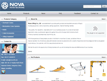 Tablet Screenshot of nova-lift.com